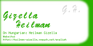 gizella heilman business card